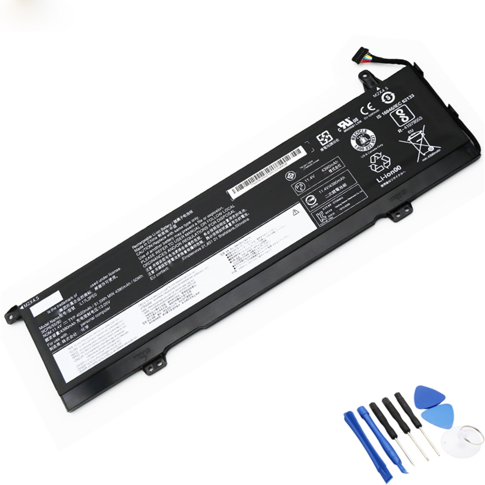 L17L3PE0 電池・Lenovo/ThinkPadノートパソコン互換 51.5Wh/4520mAh Yoga 730-15 IKB/ISK/IWL L17C3PE0 L17L3PE0 交換用のバッ
