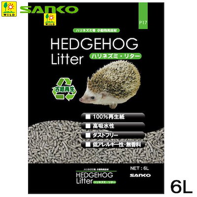 他サイト： 三晃商会　ハリネズミリター　６Ｌ　床材　固まる　燃やせる　ＣＲＣ50―68―35―20―00の商品画像