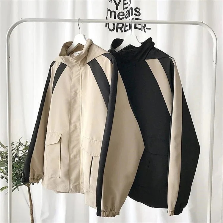 大人気!韓国ファッション大人気おしゃれなトレンド気質フード付き長袖ジャケットコート学生