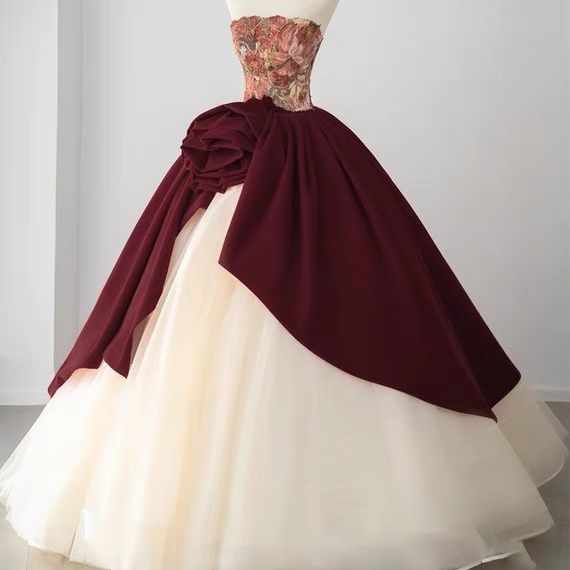 2024 薔薇の騎士 ブライダル 乾杯ドレス レトロ 感 イブニング 婚約ドレス ウェディングドレス 母の日