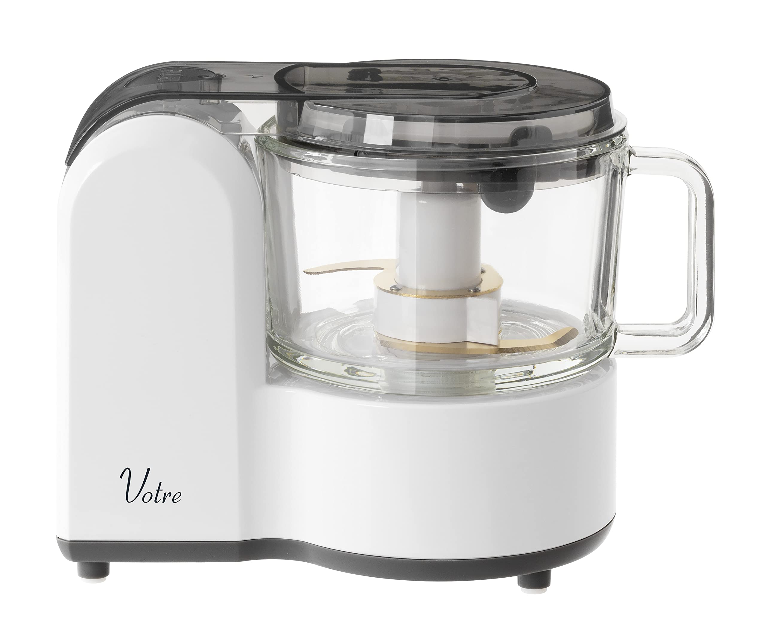 フードプロセッサー 1台4役 (刻む / 混ぜる / おろす / 練る) 最大調理容量500g 簡単操作 ミキサー 電動おろし器 コンパクト収納 Votre ホワイト MFC-G501(W)