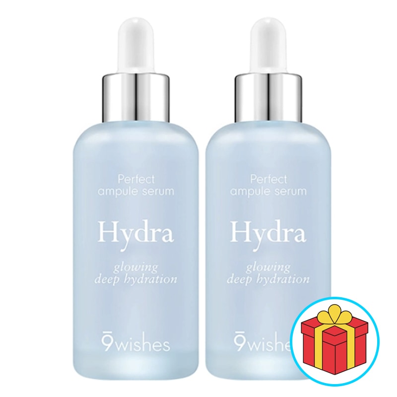 ハイドラ アンプル 80mlx2 大容量 水分エッセンス ハイドラ アンプル 韓国人気 セラム 韓国コスメ 美容液 保湿 モイスチャー セラム スキンケア 基礎化粧品 9wishes