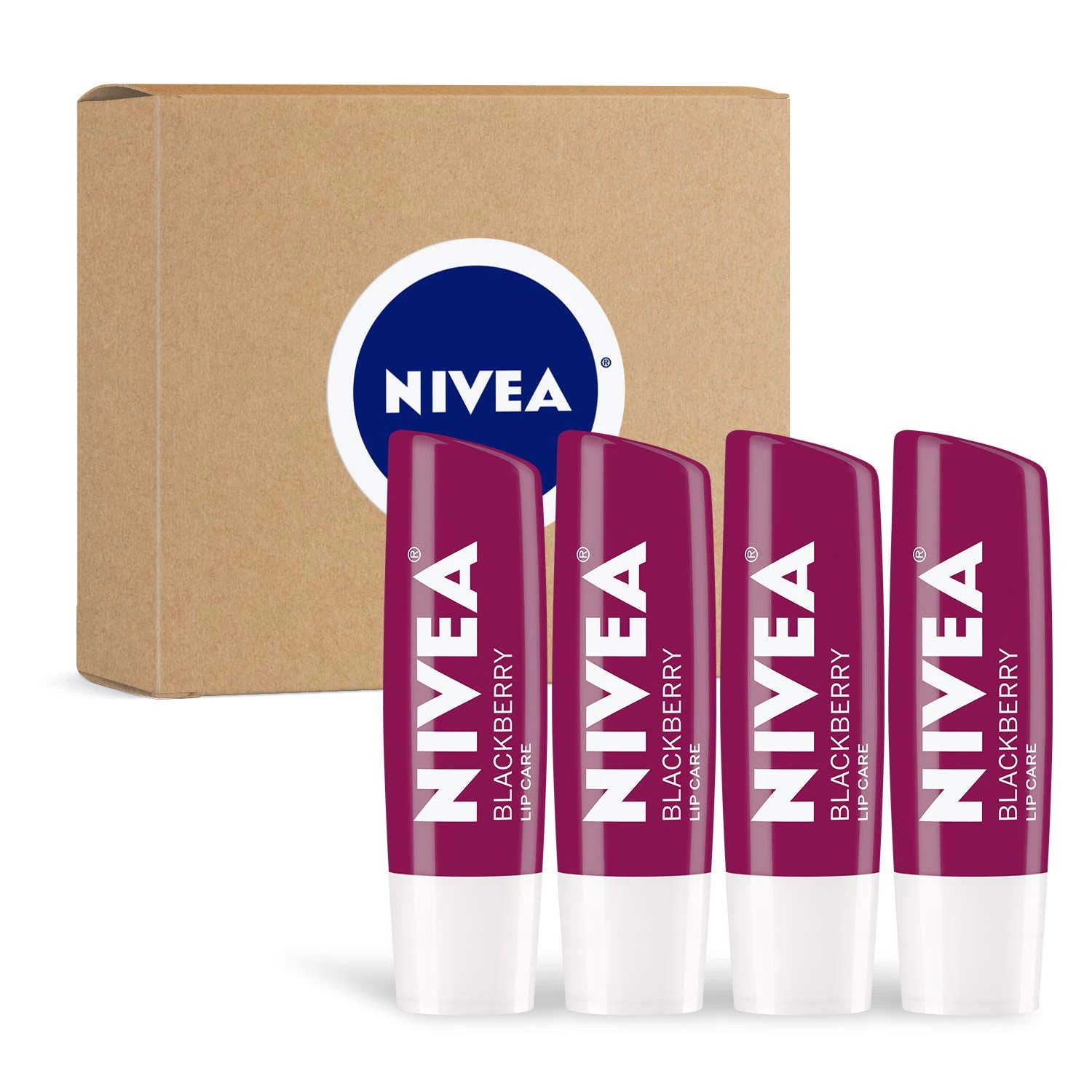 [アメリカ無料直送] [プレミアム商品][満足度上位]NIVEAブラックベリーリップケア - 美しく
