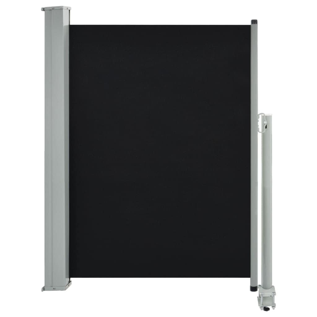 パティオ用 引き込み式サイドオーニング100x300cm ブラック