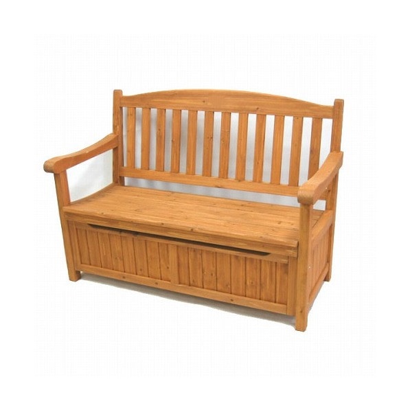 住まいスタイル ガーデン収納庫付ベンチ120 ブラウン JYB-120BR メーカー直送