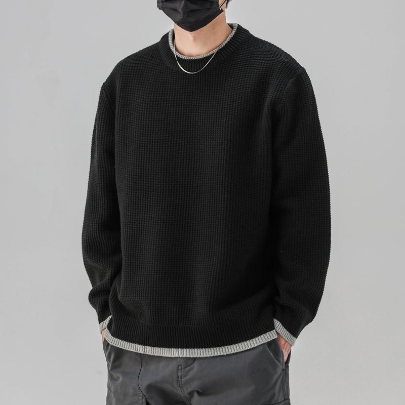 メンズ ファッション 服 男性用 オシャレ シンプル 大人 かっこいい 大きいサイズ ストリート 紳士服 ラウンドネック セーター カップル 厚手 ニット セーター トップス