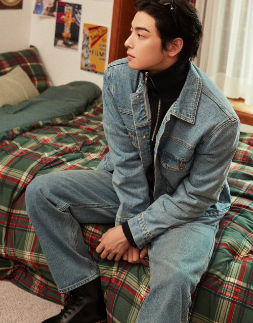 【GIORDANO】★ASTRO チャウヌ 着用★デニムジャケット Qoo10 GIORDANO ASTRO チャウヌ 着用 ミドル ボタ