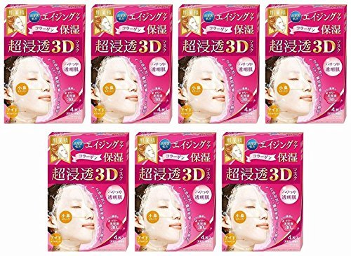 肌美精 超浸透3Dマスク （エイジング保湿） 4枚入 × 7個セット