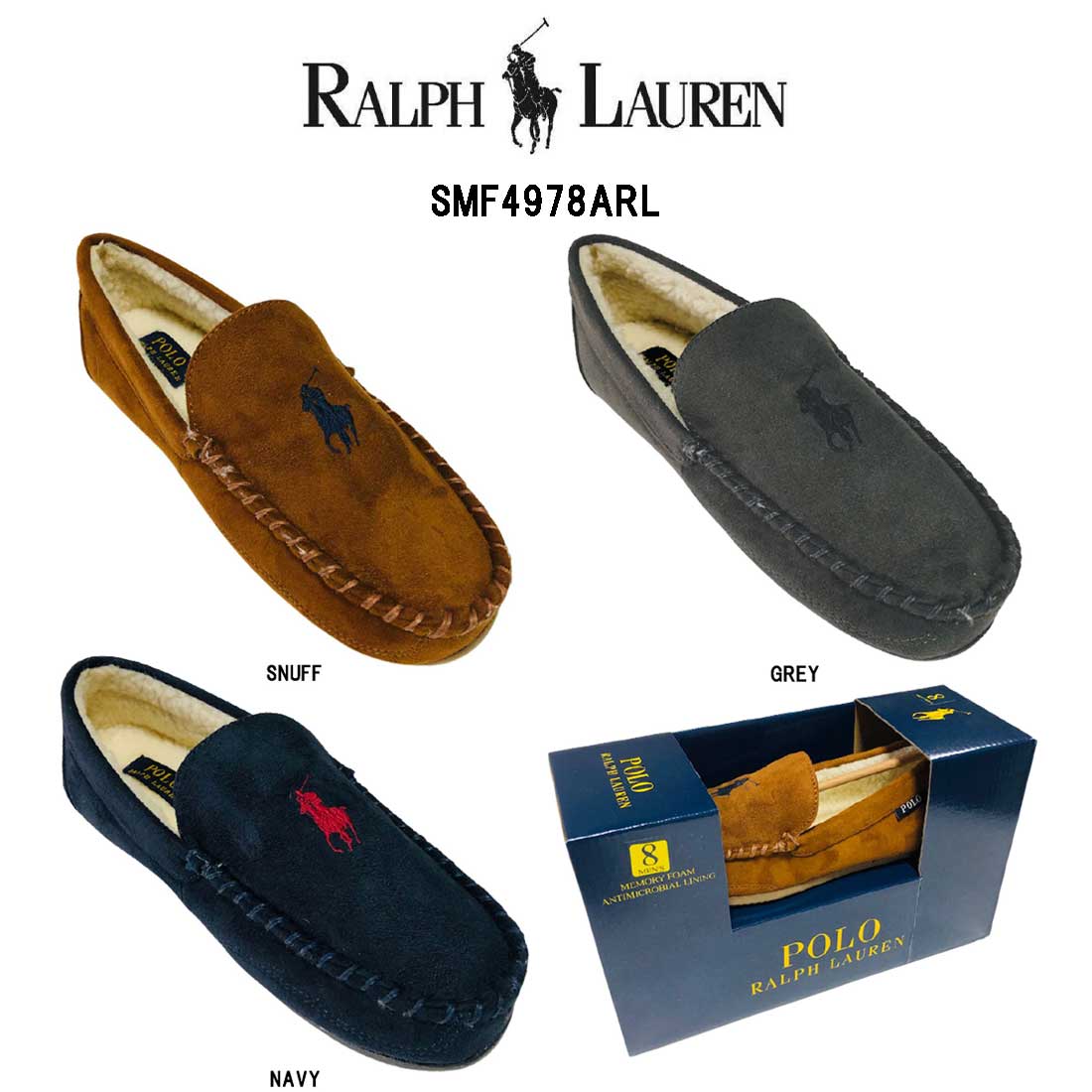 Qoo10] POLO Ralph Lauren ポロ ラルフローレン モカシン ムートン