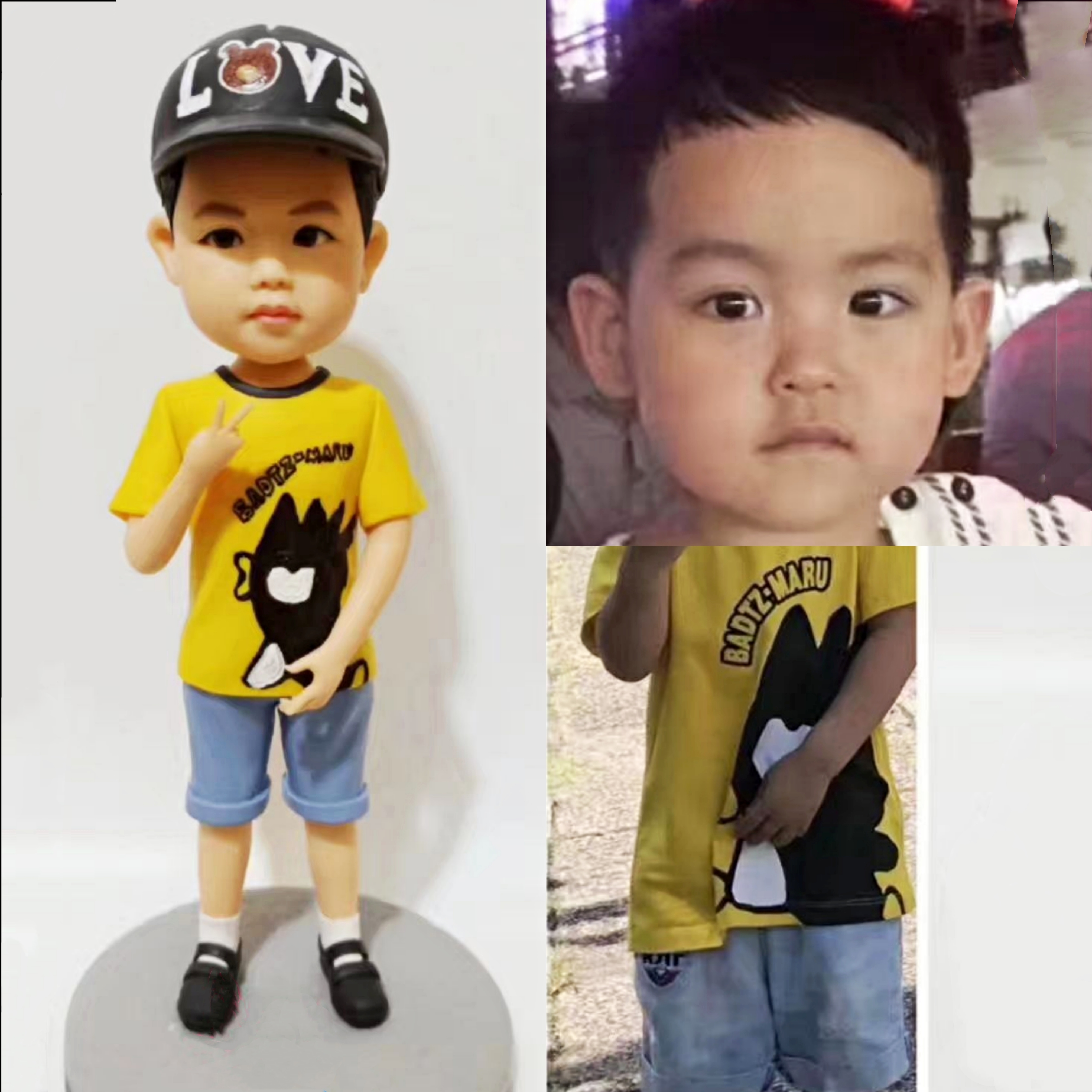 【オーダーメイド】3D肖像画 似顔絵 写真 人形 フィギュア 誕生日 ベビー 赤ちゃん キッズ 子供 幼児 出産祝い