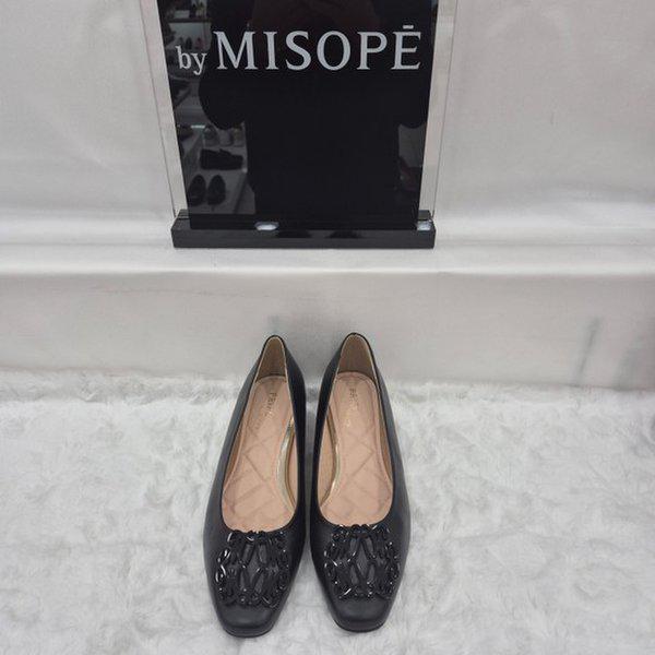 By 女性 モダン装飾パンプス 112HT431SS002 BLACK 3 JJ