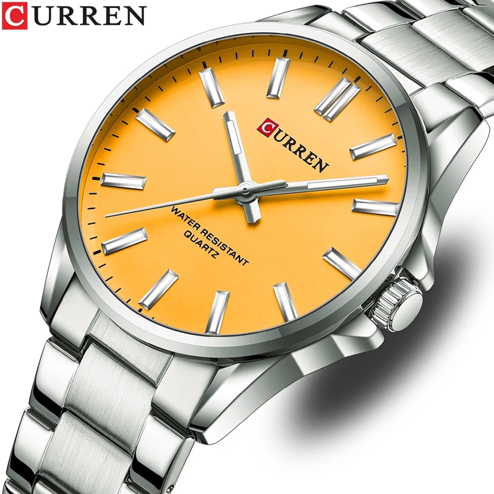 リロイやつファッションメンズステンレス鋼腕時計高級カレンダークォーツ腕時計ビジネス腕時計男時計レロジオ masculino