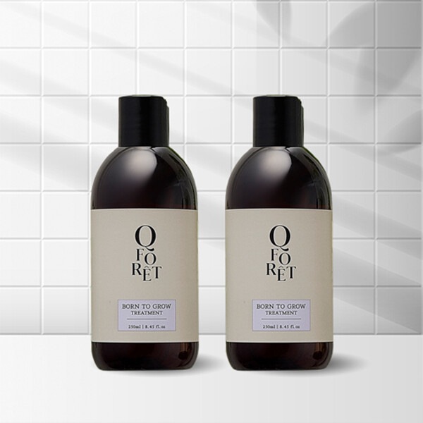 キューフォレ ボントゥグロウ トリートメント 250ml 2個 フケ・頭皮・髪の二重ケア ダメージヘア ケラチン 妊婦用 (贈呈品なくなり次第贈呈終了)