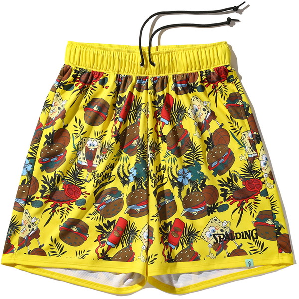 SPALDING スポルディング ジャージーショーツ スポンジ ボブ クラビー パーティ バスケットボール WUPニットハーフ 3／4パ SMP25051S-7000