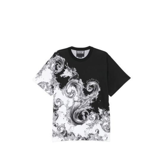 VERSACE Men Tops 80GAH6RB JS540 V22 BLACK WHITE