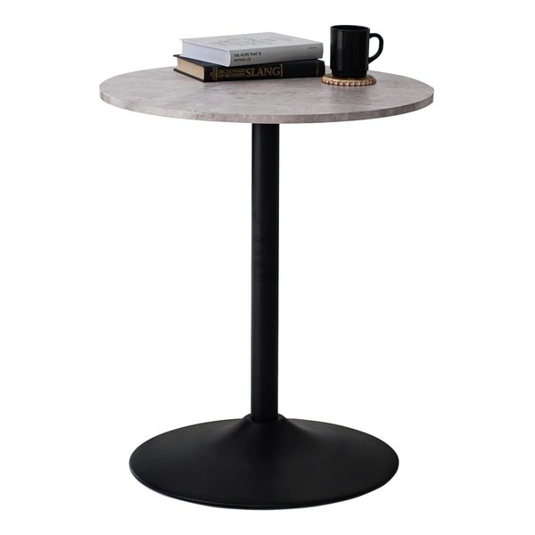 カフェテーブル（丸型） 約 幅Φ60高さ70cmマーブルグレー LT-4918MGY