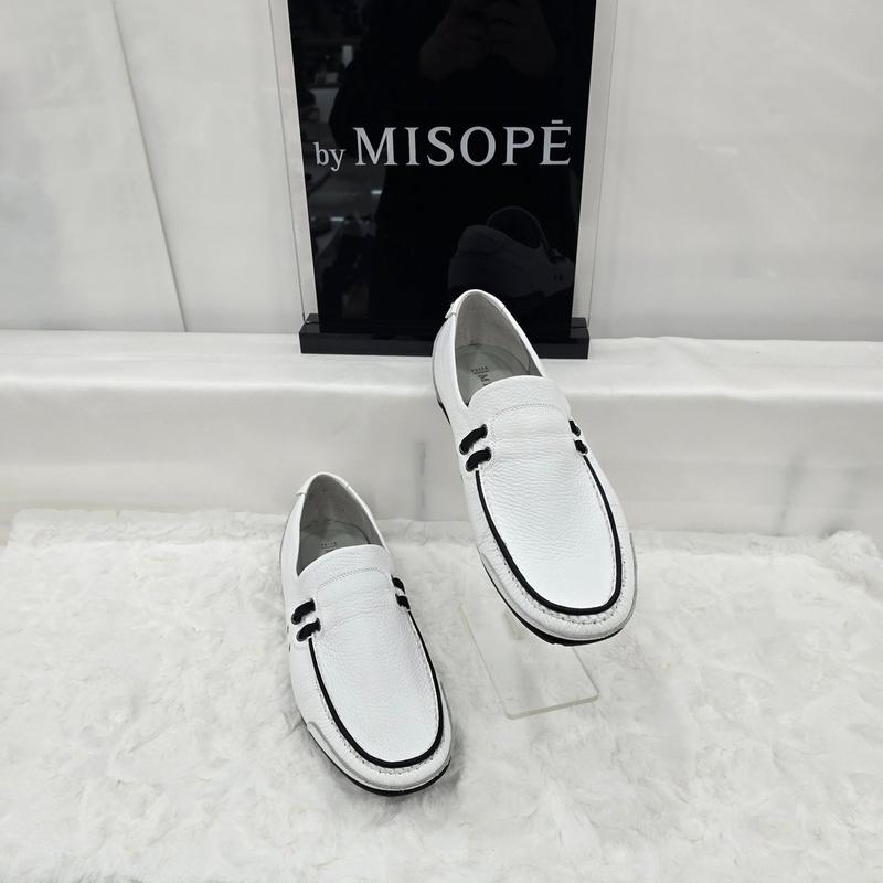 By 男性 カジュアル コンフォート ローファー 121HT837SS010 WHITE 2 JJ