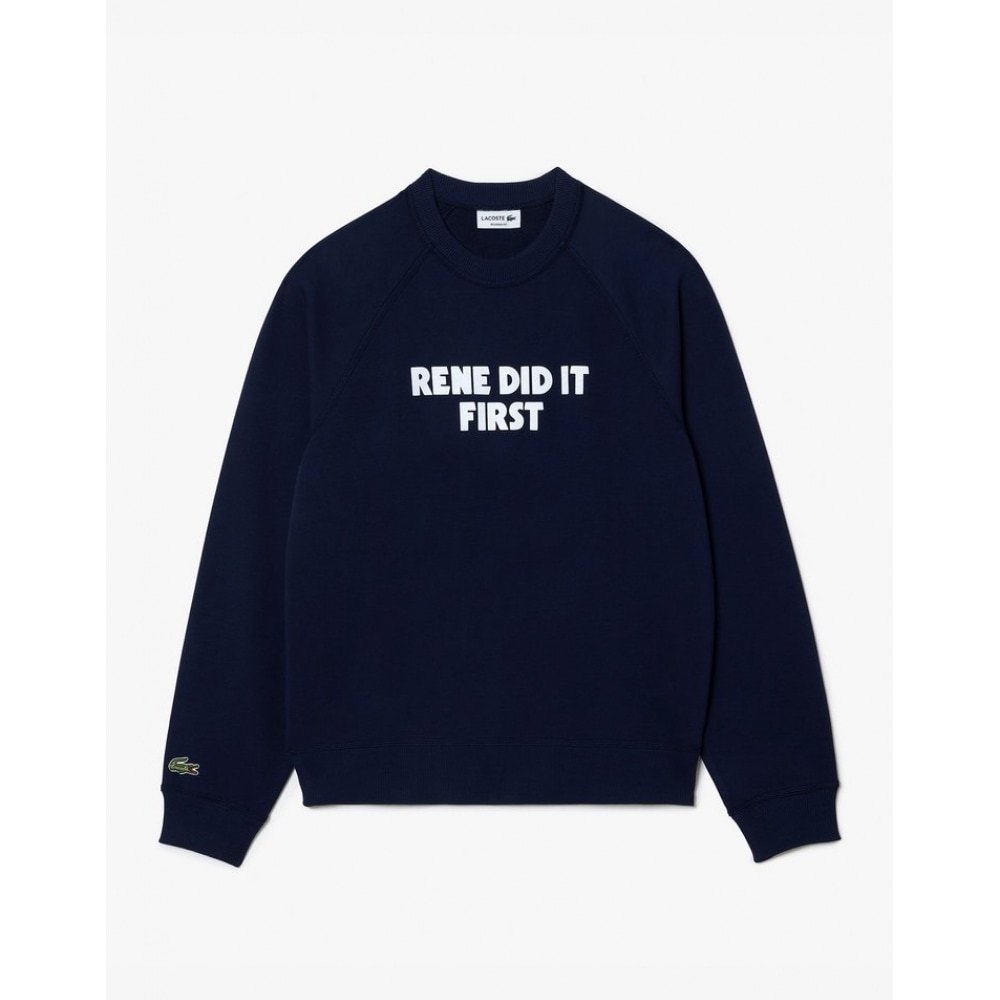 メンズラコステメッセージクルーネックラグランスウェットシャツ SH0144-54G 166