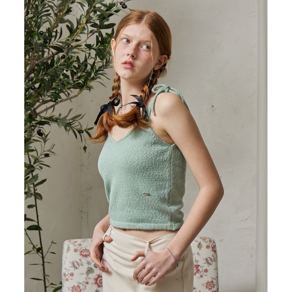 ITOV SEOUL 5/17配送リボンニットスリーブレス