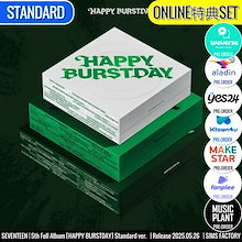 ONLINE特典+ Standard ver. [3種SET] SEVENTEEN アルバム 5th Full [HAPPY BURSTDAY] SVT /初動チャート反映 +Shop Gift