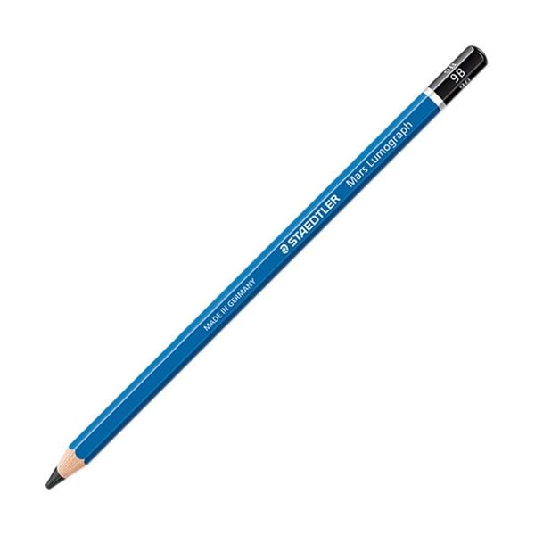 （まとめ）マルス ルモグラフ製図用 高級鉛筆 9B 100-9B 1ダース（12本） [x5セット]