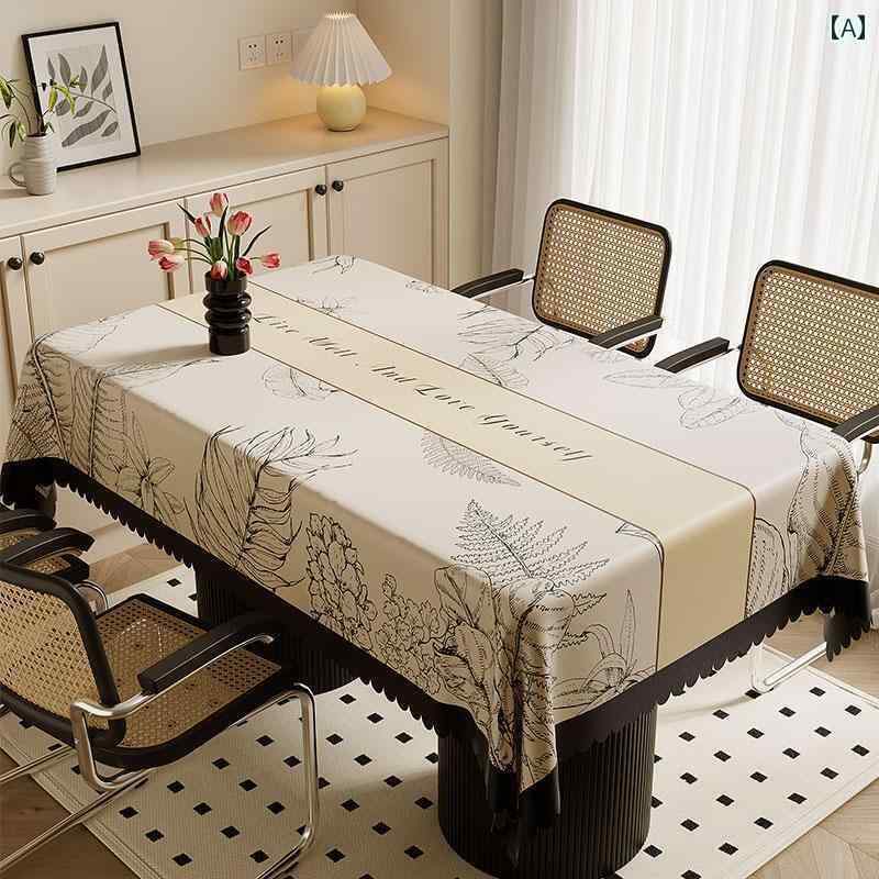 テーブルクロス おしゃれ インテリア ティー コーヒー カバー 家庭 レストラン カフェ 喫茶店 ダイニング アメリカ 長方形 防水 耐油 洗える 軽量 涼しい 贅沢 カバー 家庭 レストラン カフェ