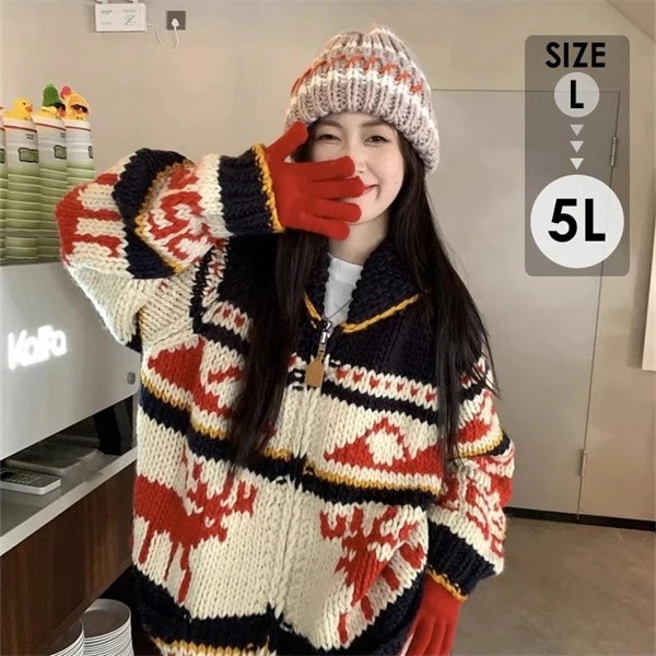 挑戦最安値!セーター レディース クリスマス ニット クリスマスセーター ニットセーター Xmas Christmas サンタ服 長袖 トップス ゆったり 秋冬 体型カバー おしゃれ カジュアル 可愛