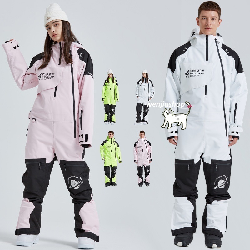 スノーボードウェアつなぎメンズレディースワンピースオールインワンスノボウェアスノーウェアスキーウェアスノボーウェアスキー韓国風上下パンツズボン防風防水防雪防寒耐摩擦