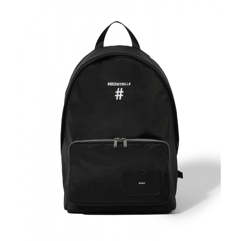 ビーントリルナイロンバックパック (ブラック)