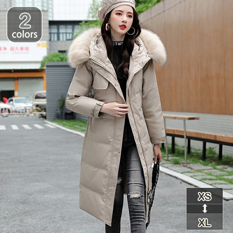 クーポン ダウンコート ダウンジャケット 大きいサイズ 50代 40代 30代 20代 アウター レディース 大人 中綿入り 上品 防寒 細見え 秋 冬 ロング丈 コート きれいめ オフィス デイリー