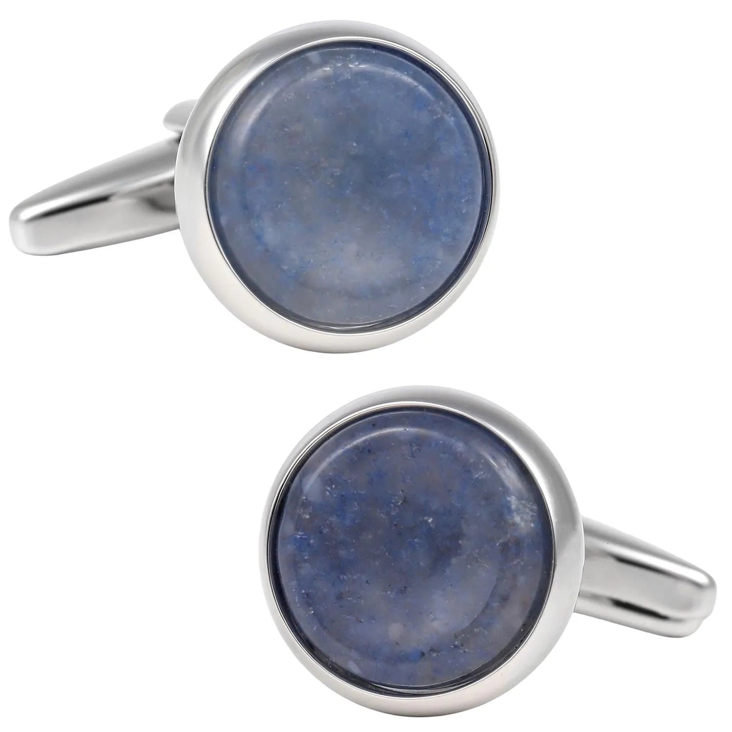 elizabeth parker エリザベスパーカー シルバー ブルー アベンチュリン カフス カフスボタン カフリンクス