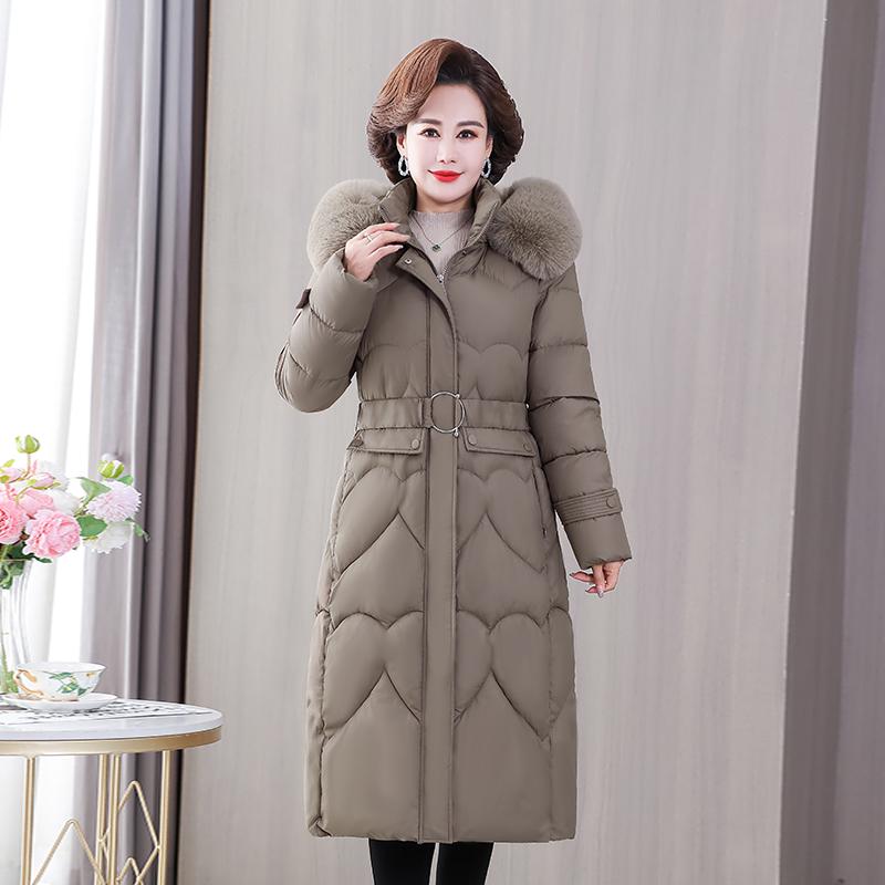 秋服 レディース ファッション オシャレ カワイイ シンプル 大人カワイイ 大きいサイズ ダウン コットン ジャケット ミドル丈 冬 ロング スタイル ウエスト スリム オーバー ザニー ジャケット