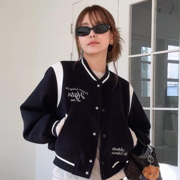 HC04 女性バシティジャンパー 女性クロップ配色バシティジャンパー 10490-111-803 (S45790817)