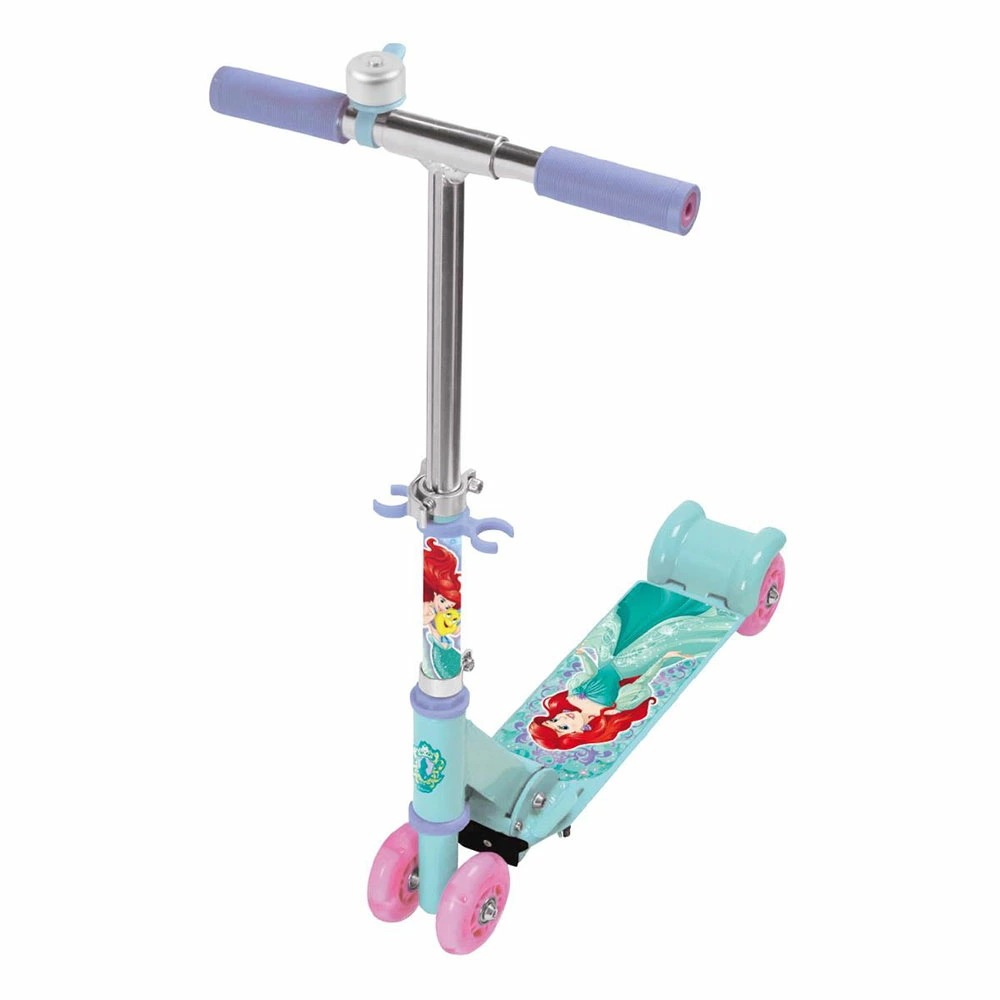 【ラッピング無料】ディズニープリンセス アリエル イージースケーター マルカ MARUKA スポーツ 外遊び キックスケーター 195441 入門編 初級 初心者 4輪 安全 サイズ リトルマーメイド