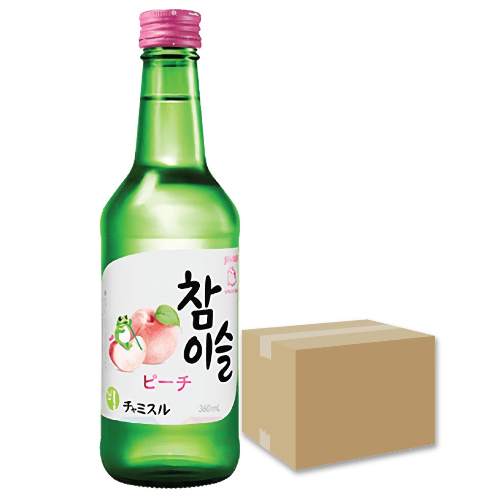 JINRO チャミスル ピーチ 1BOX 20本入 箱売り 360ml 韓国焼酎 リキュール 13度 韓国 お酒 眞露 モモ 桃