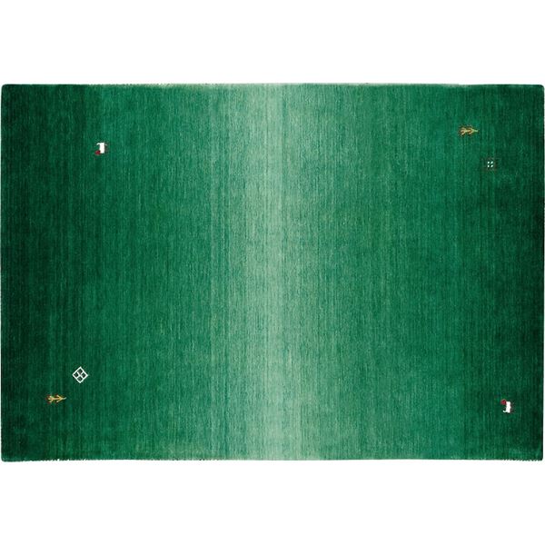 防炎 ラグマット/絨毯 [約200x250cm グリーン] 『クレアギャベ』 プレーベル