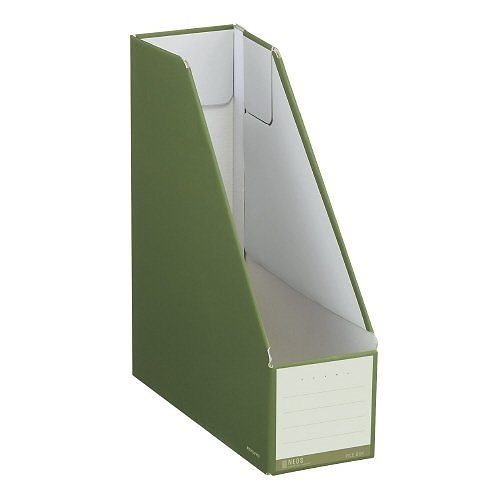 （まとめ買い）ファイルボックス NEOS （スタンドタイプ） A4 オリーブグリーン フ-NEL450DG [x10]