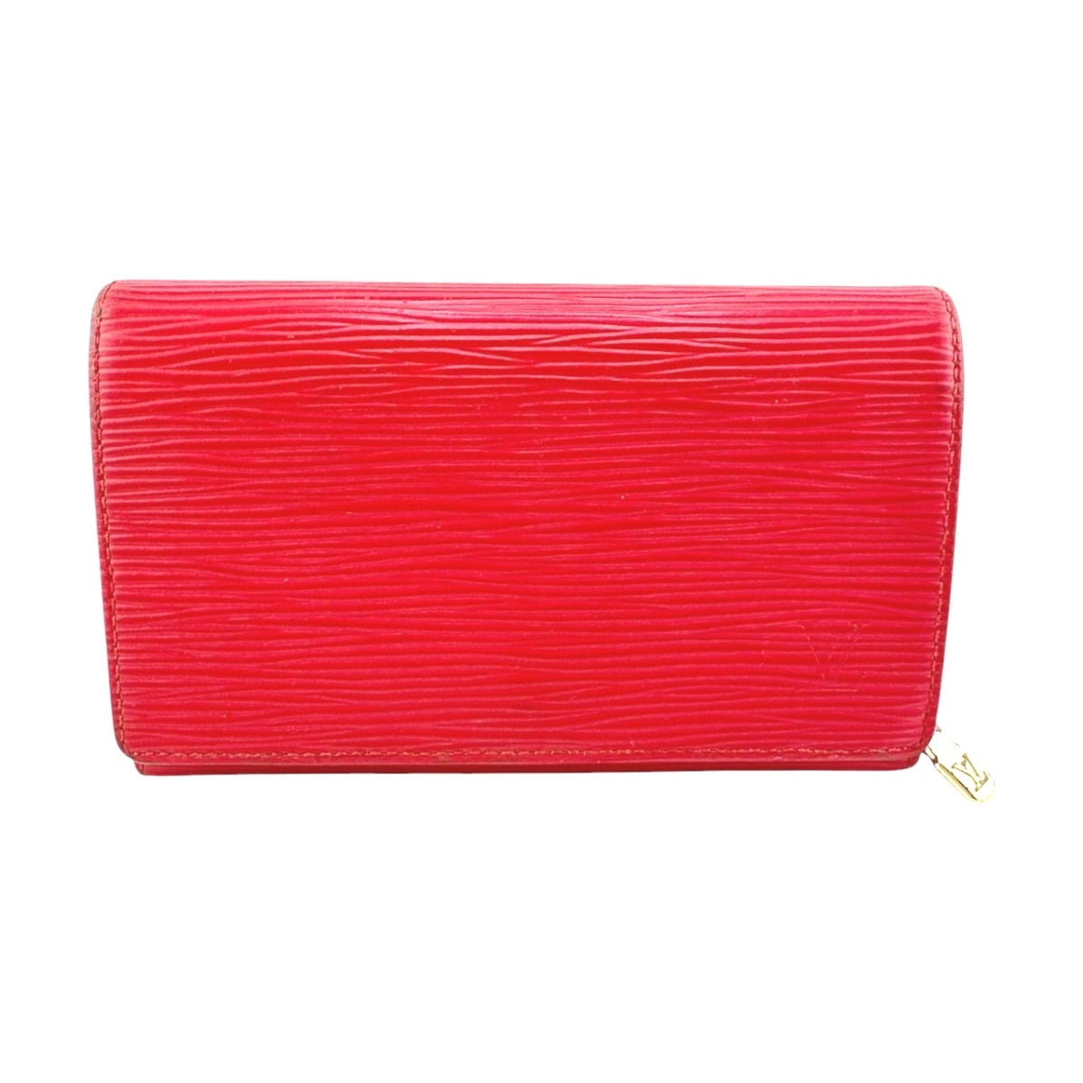 M63507 ポルトモネビエトレゾール エピ 財布 レッド