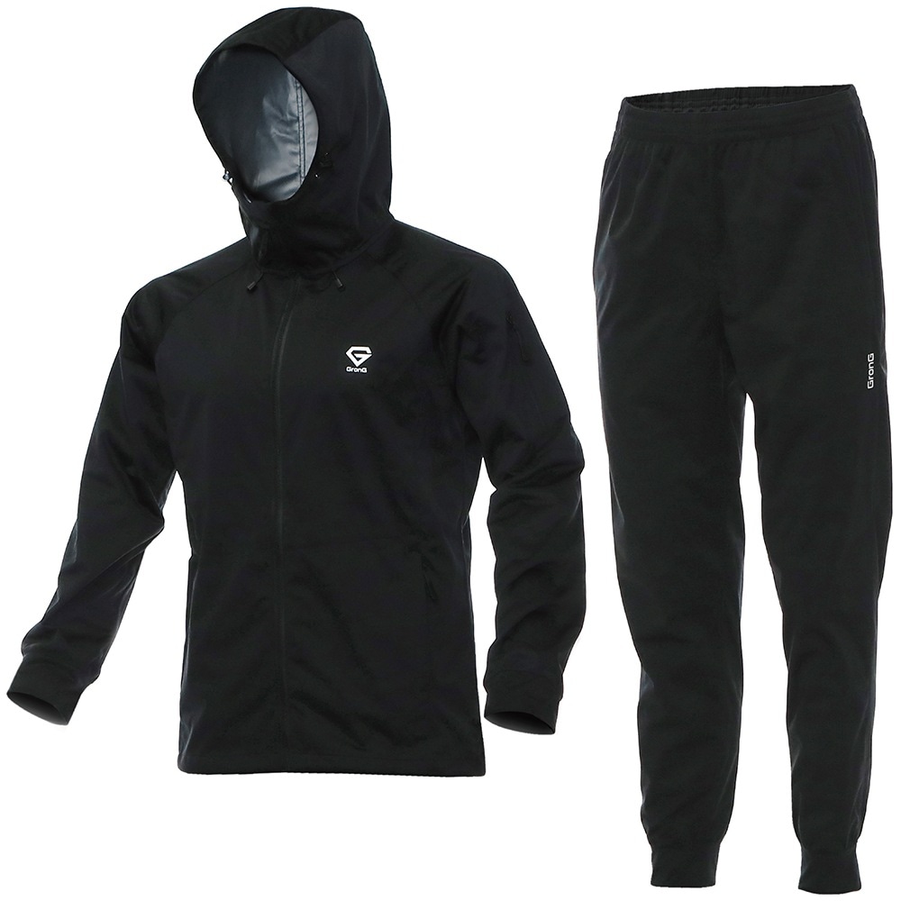 サウナスーツ メンズ レディース 上下セット ウォーキング ランニングウェア 洗濯可能 TPUラミネート加工 2WAYストレッチ生地 6,544円