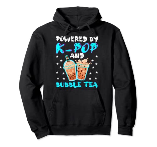 Powered by K-Pop and Bubble Tea Boba 韓国スタイル パーカー