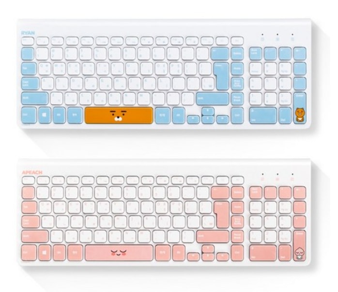 ワイヤレスキーボード/可愛いPC 事務用品