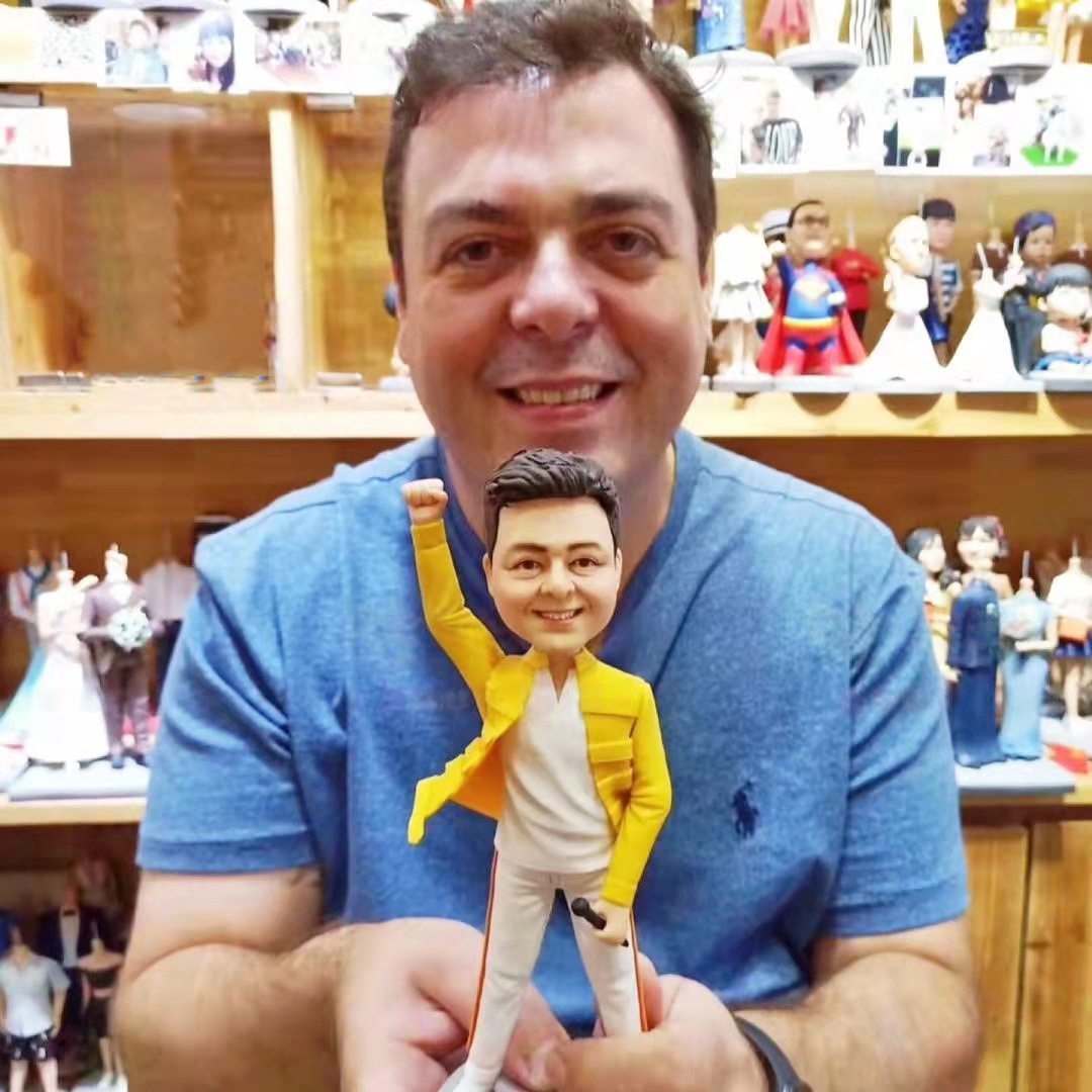 【オーダーメイド】3D肖像画 似顔絵 人形 フィギュア 彼氏 彼女 誕生日 ケーキトッパー 記念日 歌手 カップル プレゼント