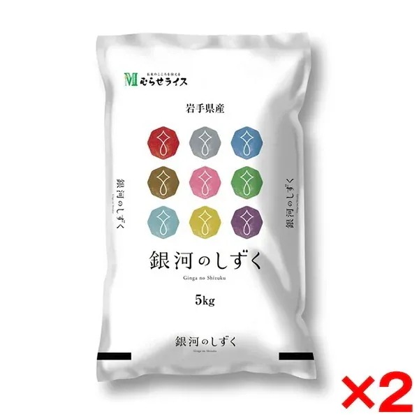 令和七年度産 岩手県産 銀河のしずく 10kg(5kg×2) メーカー直送