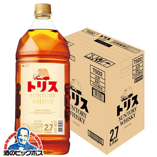 2.7L 洋酒 国産ウイスキー サントリー トリスウイスキー ペット 2700ml×1ケース/6本(006)『FSH』【本州のみ　送料無料】