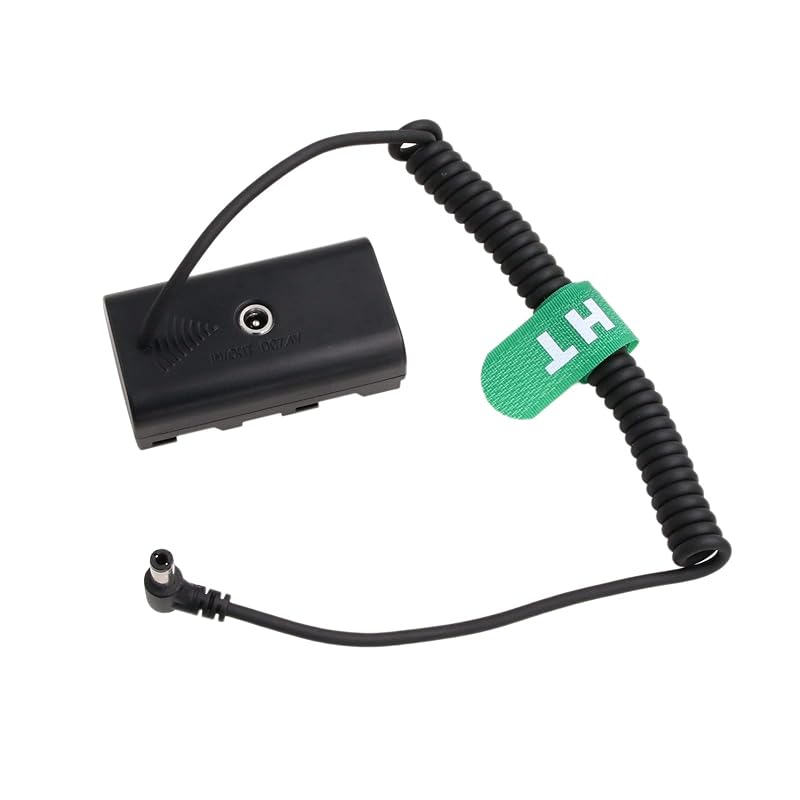 HangTon DCバレル NP-F970 F750 F550 ダミーバッテリー電源 Sony Atomos Shinobi Shogun Inferno Ninja Monitor用 LEDライト
