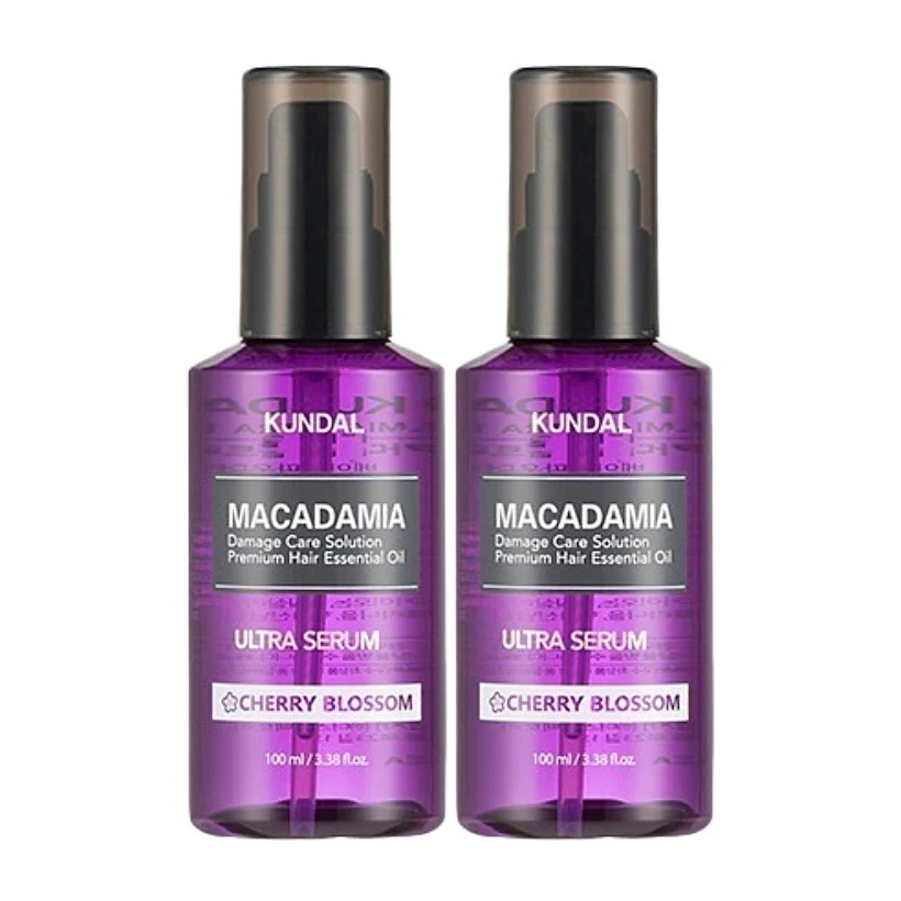 [1+1] マカダミア ウルトラ ヘアセラム (チェリーブラッサム) 100ml 2個