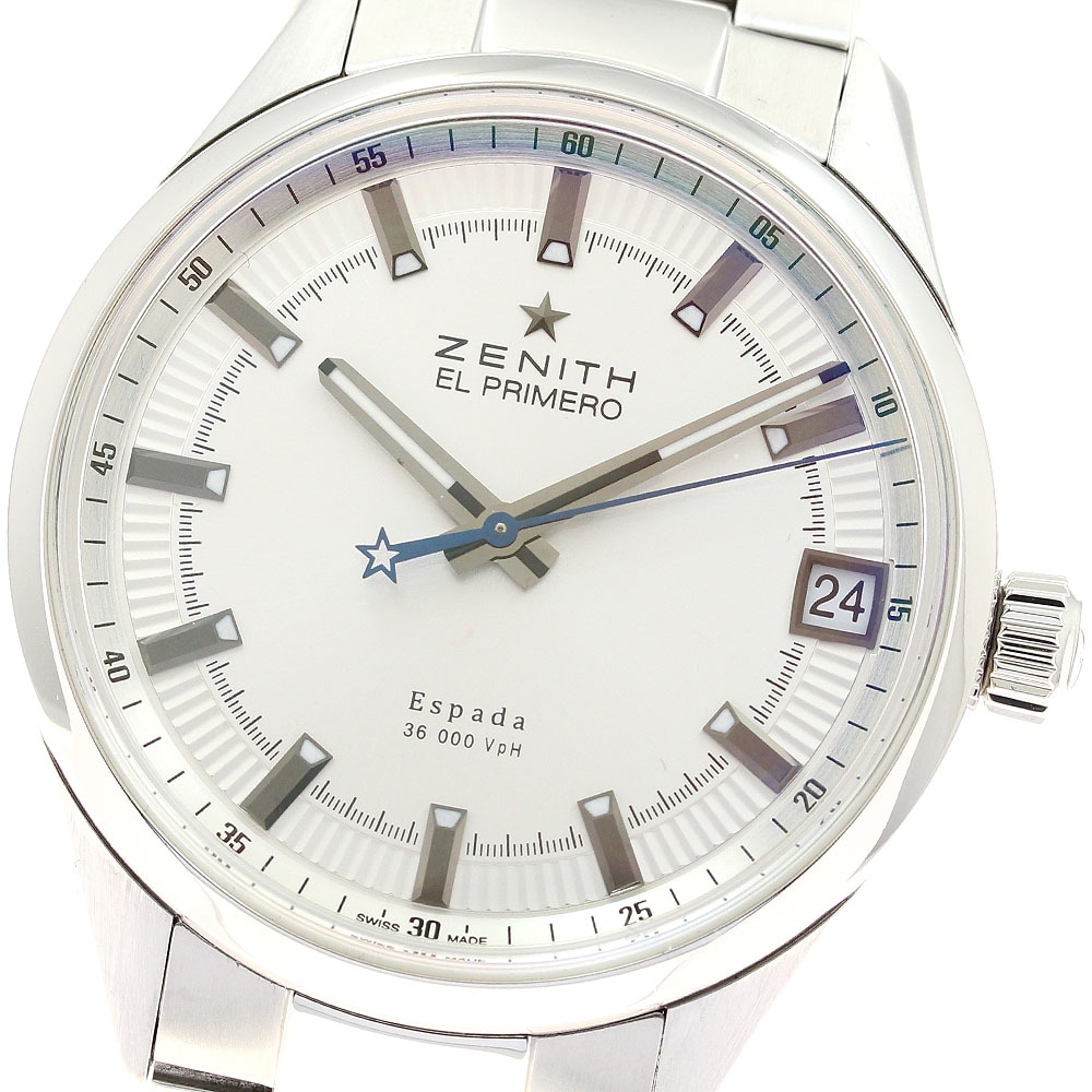 ゼニス ZENITH 03.2170.4650 エルプリメロ エスパーダ デイト 自動巻き メンズ _945276【中古】