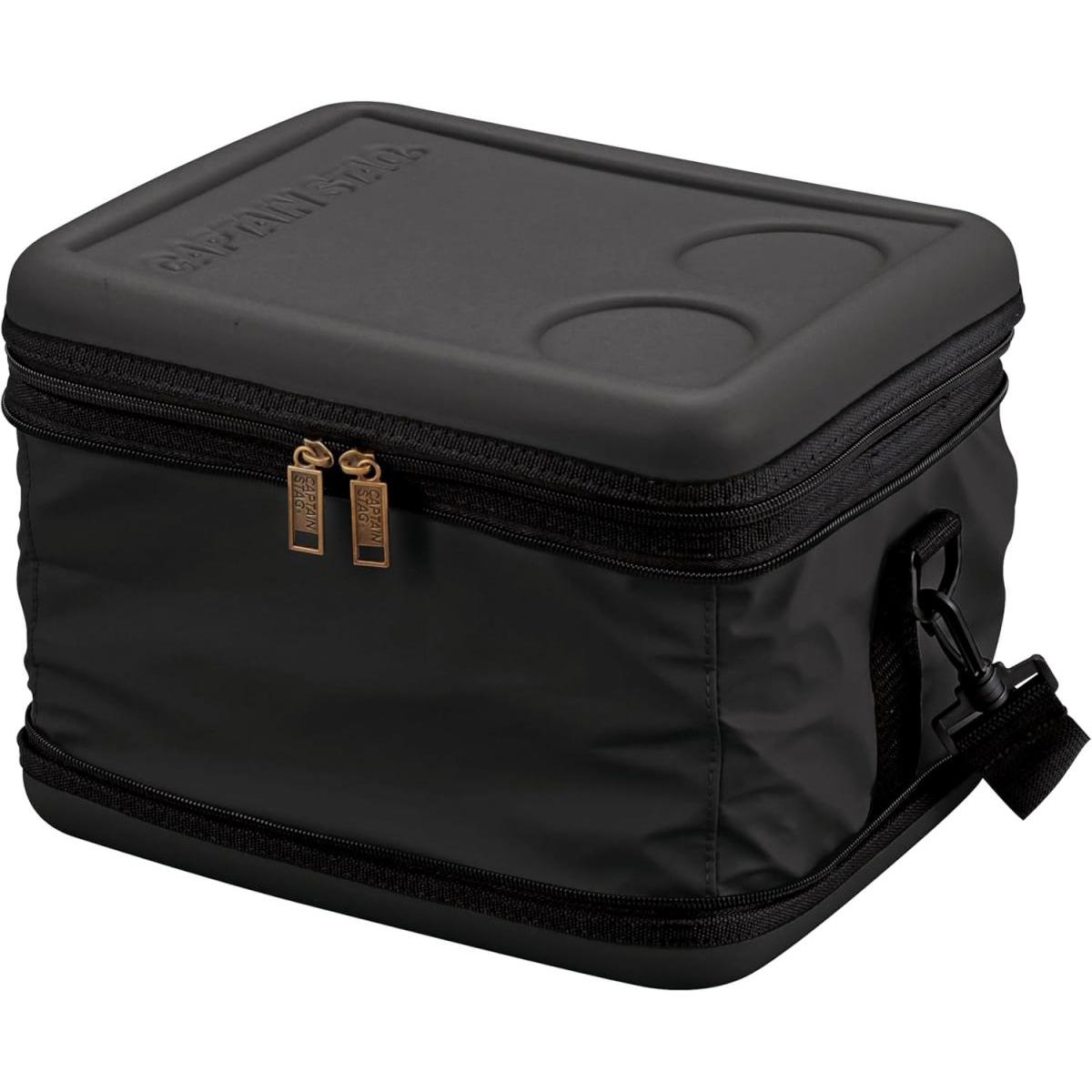 【在庫有・即納】キャプテンスタッグ CAPTAIN STAG スーパーコールドクーラーバッグ 12L マットブラック UE-643 クーラーバッグ 保冷バッグ アウトドア キャンプ