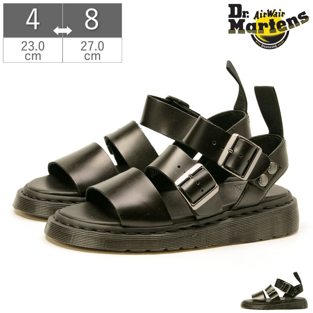 ドクターマーチン サンダル レディース ユニセックス 厚底 グリフォン UK4 UK5 UK6 UK7 UK8 正規品 Dr.Martens SHORE レザー ストラップ 156950