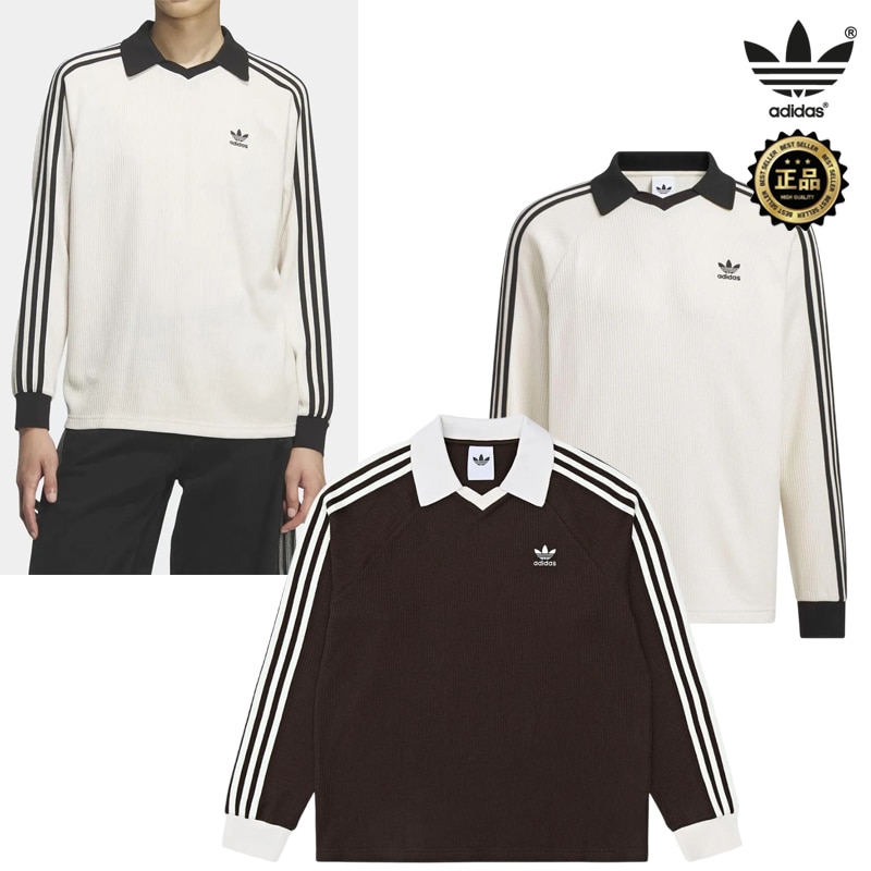 KQ6867 KQ6868 Waffle L/S POLO T 26SS新作 レディース ポロシャツ 長袖 春夏 韓国 コーデ提案 デニム スラックス カジュアル スポーティ トップス 外出